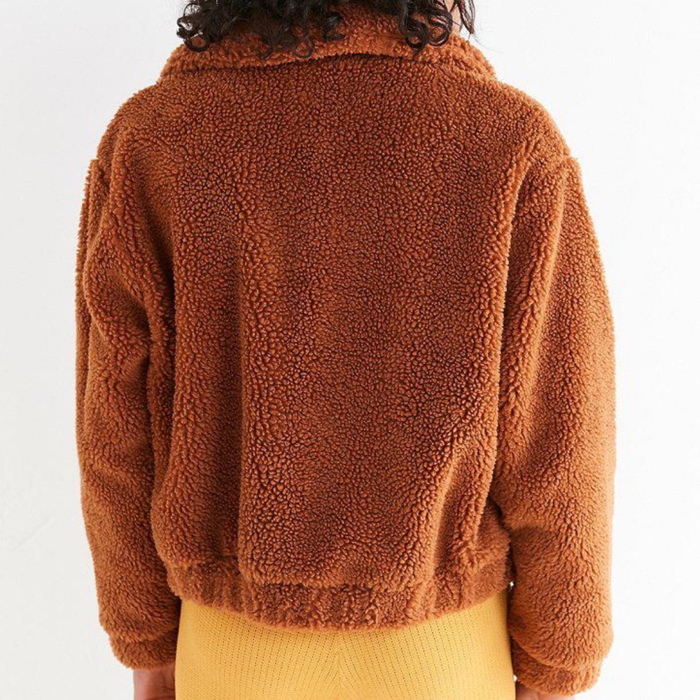Urban Outfitters Cropped Teddy Jacket - Picture 3 of 3